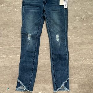 Brand New Jeans with frayed bottom